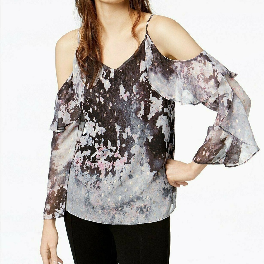 XL BarIII Cold Shoulder Blouse